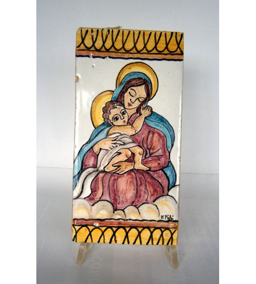 Pannello in ceramica "Madonnina" 