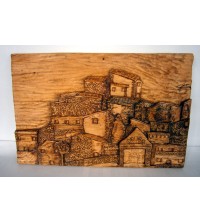 "Paesaggio" su legno