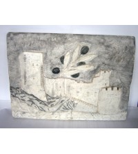 Lavorazione su marmo "Castello di Itri"